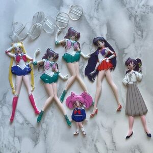Vintage SAILOR MOON - flat standing characters "standees" - 1993 AS IS CONDITION